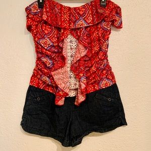 Strapless Romper